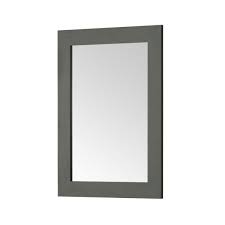 framed wall mount mirror