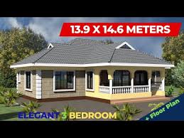 Elegant 3 Bedroom Bungalow Design With