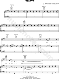 Usada nas cenas tristes do seriado chaves. Antonio Carlos Jobim Triste Sheet Music In A Major Transposable Download Print Sku Mn0109561
