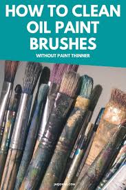 oil paint brush without paint thinner