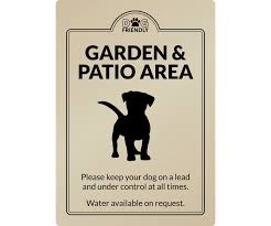 Dog Friendly Garden Patio Area