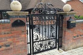 Wrought Iron Side Garden Gates