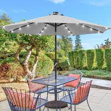 Solar Led Market Patio Umbrellas