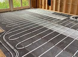 radiant floor heating installation