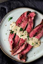 sous vide flank steak with creamy