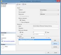 diffeial backup sql server step by