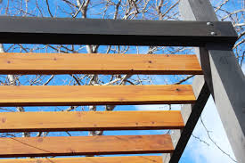 modern pergola rafters without brackets