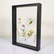 Black Floating Frame Double Sided Glass