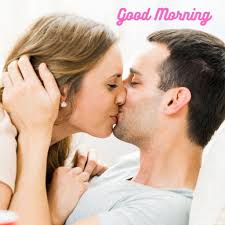 love romantic kiss good morning images