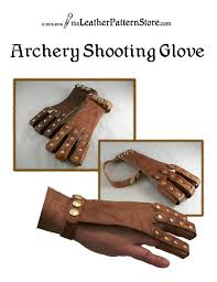 Pattern Archery Shooting Glove Pattern Leathercraft