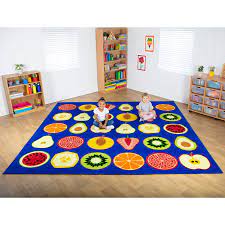 fruit large square placement carpet