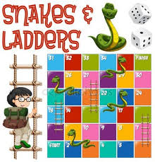 Juegos de la edad antigua. Plantilla De Juego De Mesa Serpientes Y Escaleras Snake Illustration Board Games Illustration