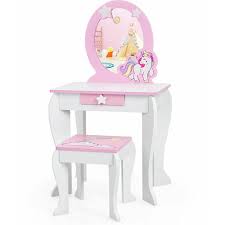 2 in 1 kids vanity table and chair set
