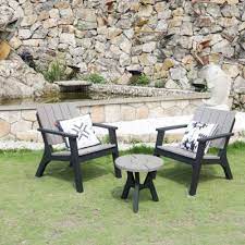 Outsunny 3pc Bistro Set Table Outdoor