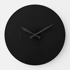 black wall clocks large customised