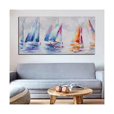 Big Sailboat Painting Ocean Wall Art