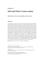 pdf soil and water conservation