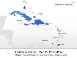 Powerpoint Map Caribbean Islands Presentationload
