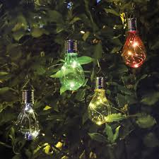 Battery Operated Led Hanging Lamp Bulb Outdoor Christmas