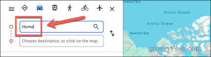 change the starting point in google maps