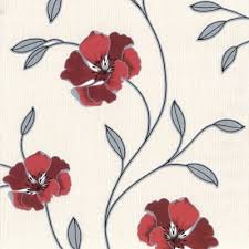 kitchen wallpaper with poppies uk