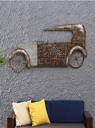 Texture Brown Metal Vintage Car Wall Art