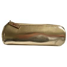 yves saint lau make up pouch golden