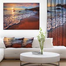 Sunset 30 In X 40 In Canvas Wall Art