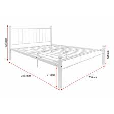 Bliss Queen Size Bed White
