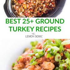 Combine turkey, green onions, parsley, wine, italian seasoning, salt, and black pepper in large bowl; Best 25 Healthy Ground Turkey Recipes The Lemon Bowl