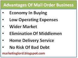 advanes of mail order business