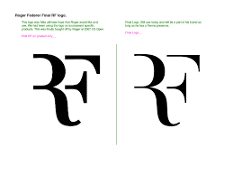 The logo of roger federer features a monogram of his initials, namely, rf. Roger Federer Logo Jason Badden