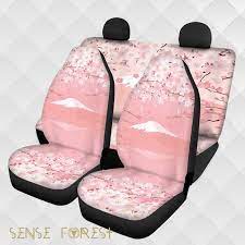Kawaii Pink Japanese Mt Fuji Car Seat