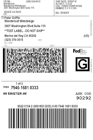 print fedex shipping labels