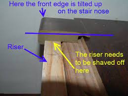 cutting stair nose molding for