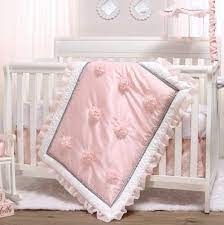 Cute Crib Bedding Set Pink Baby Girls 3