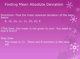 ppt mean absolute deviation