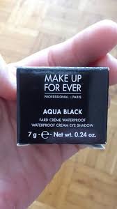 make up for ever aqua black fard
