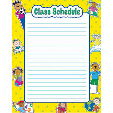 Stick Kids Class Schedule Chart