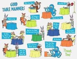 42 Logical Table Manners Chart For Preschoolers
