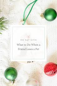 what to do when a friend loses a pet