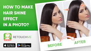 add hair shine to your photo