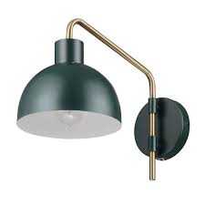 Green Plug In Or Hardwired Wall Sconce