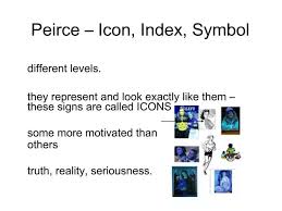 peirce icon index symbol powerpoint