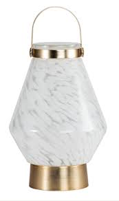 Allsop Home Garden 32461 Lightkeeper Cone Rechargeable Glass Votive Lantern