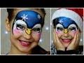 pretty penguin face painting