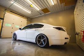 Acura Tl Taken From Dark Gray To Matte White By 360 Customs
