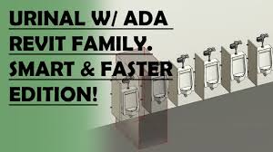 drawing urinals including ada in revit