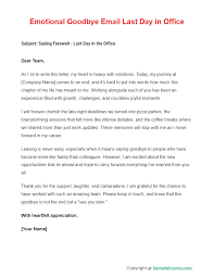 free 9 farewell letter to colleagues