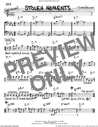Nelson Stolen Moments Sheet Music Real Book Melody And Chords Bass Clef